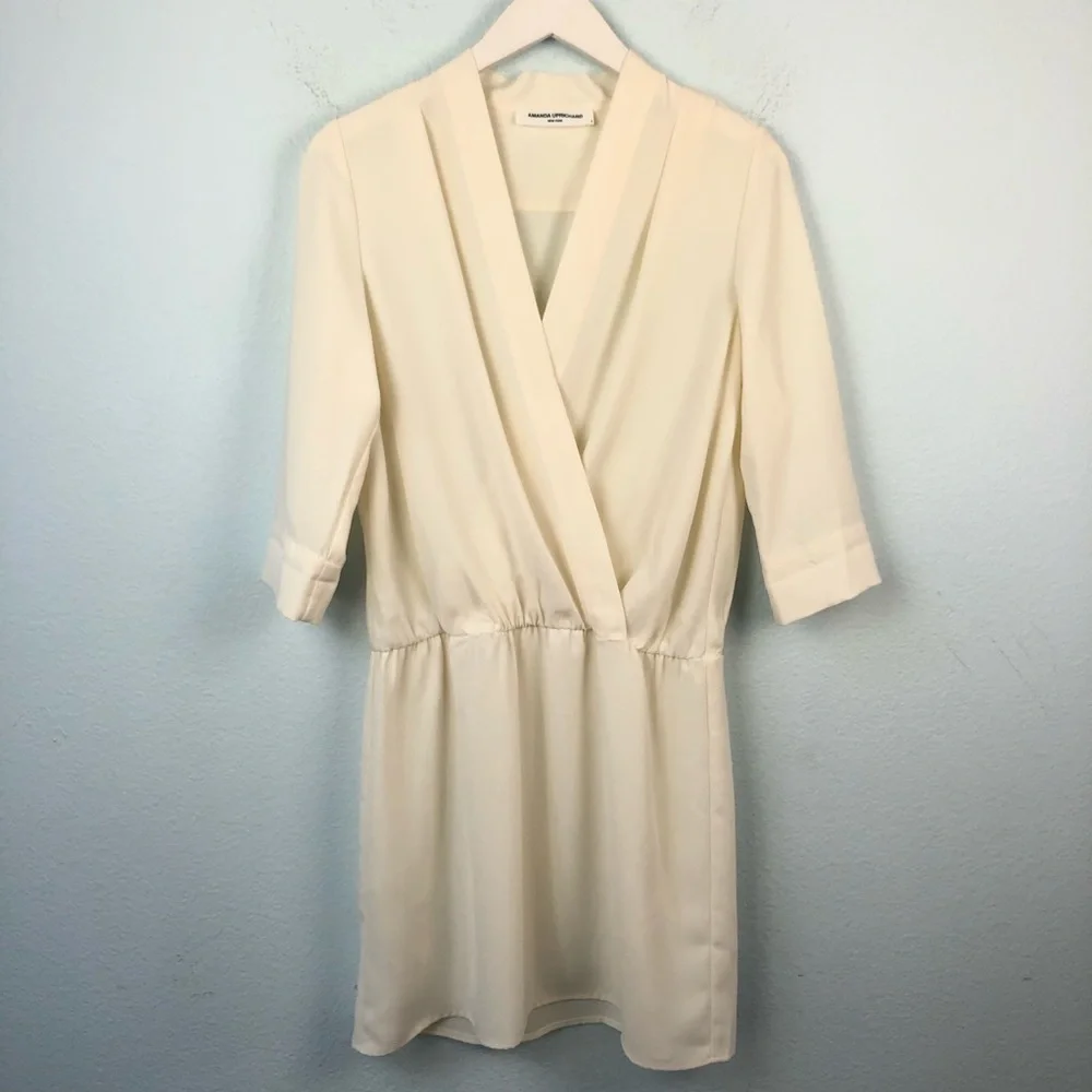 Amanda Uprichard Ivory White Mini Dress Size Small